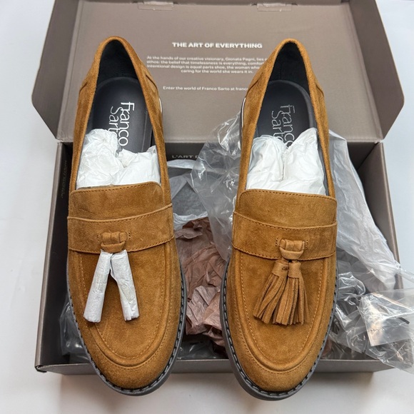 Franco Sarto Women's Carolynn Lug Sole Tassel Loafers- Size 8.5M - Picture 5 of 12